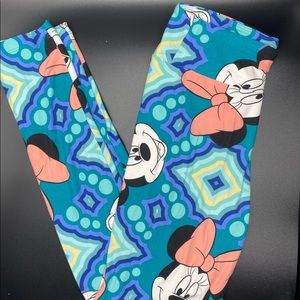 Blue Minnie Mouse Lularoe Leggings